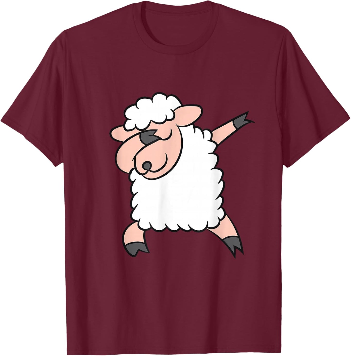 Dabbing Sheep Love Sheep T-Shirt - T-Shirt | Maroon