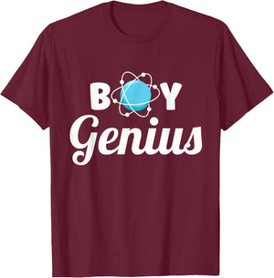 Boy Genius Genius T-Shirt - T-Shirt | Maroon