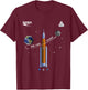 NASA Artemis we are Going Moon SLS Worm Insignia Small T-Shirt - T-Shirt | Maroon