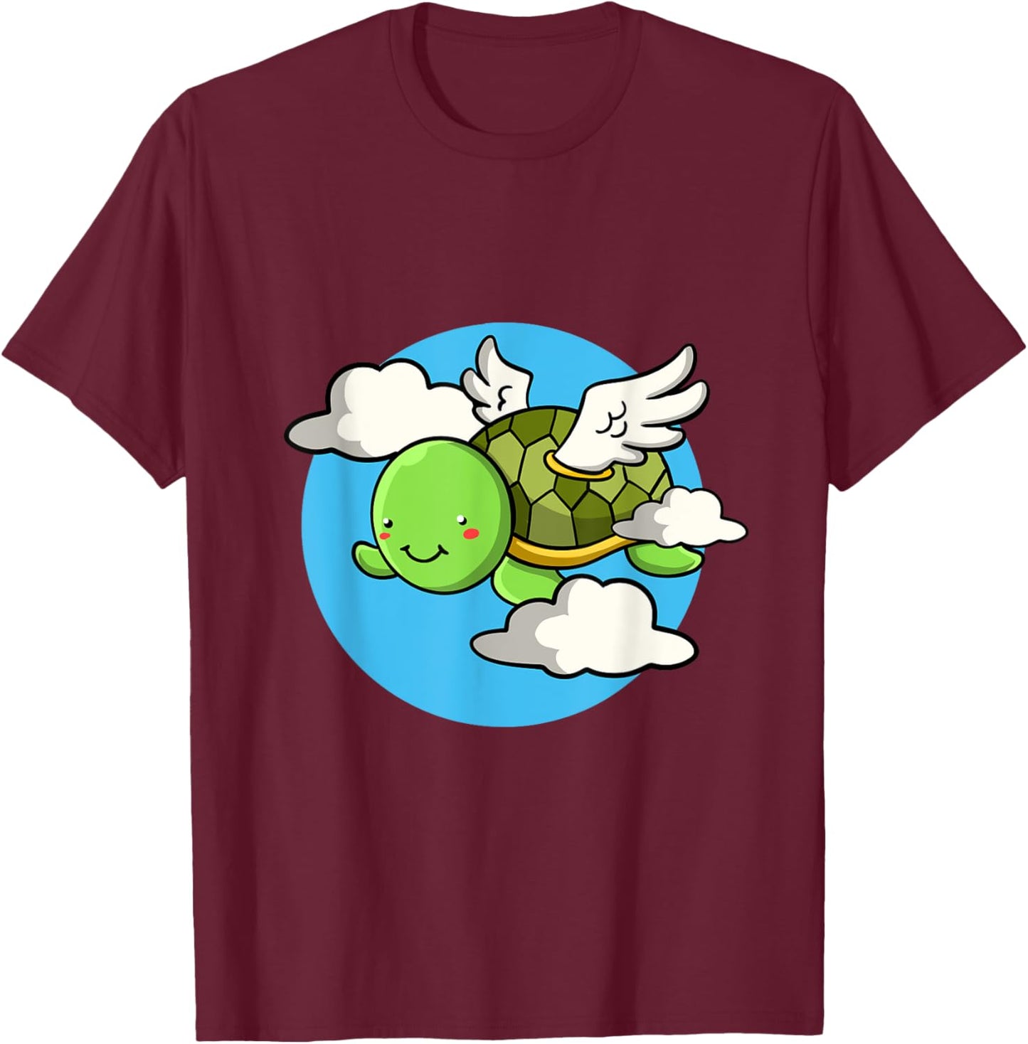 Flying angel turtle with wings T-Shirt - T-Shirt | Maroon