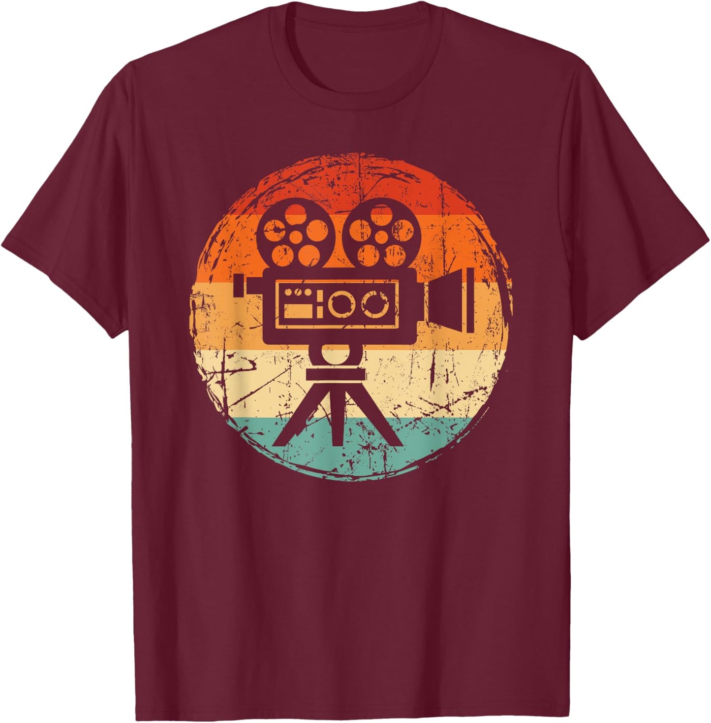 Movie Maker Film Director Cinematographer Videographer T-Shirt - T-Shirt | Maroon