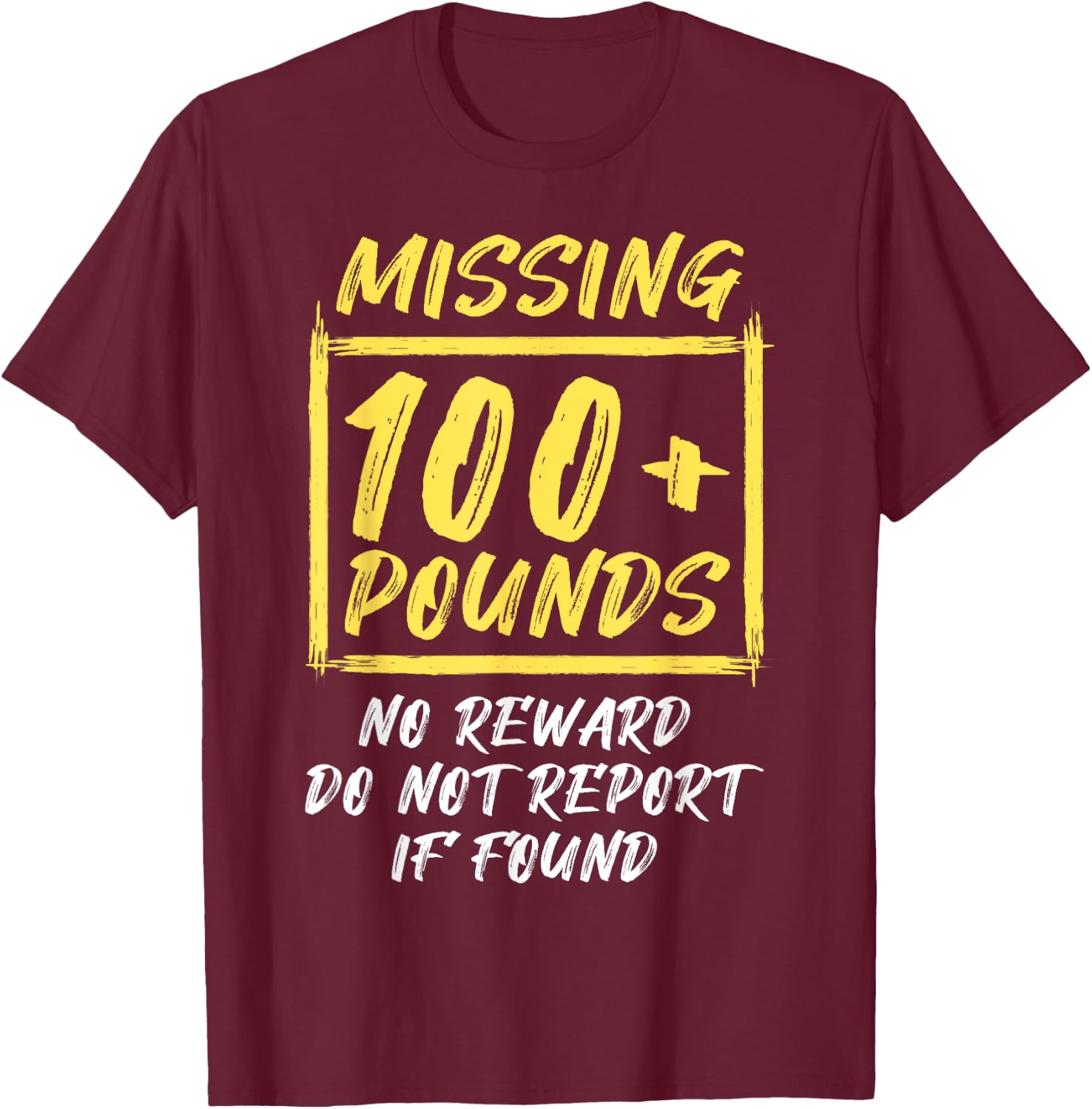 Funny Gastric 100 Pounds Lost Bariatric Surgery Weight Loss T-Shirt - T-Shirt | Maroon