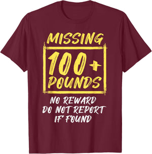Funny Gastric 100 Pounds Lost Bariatric Surgery Weight Loss T-Shirt - T-Shirt | Maroon