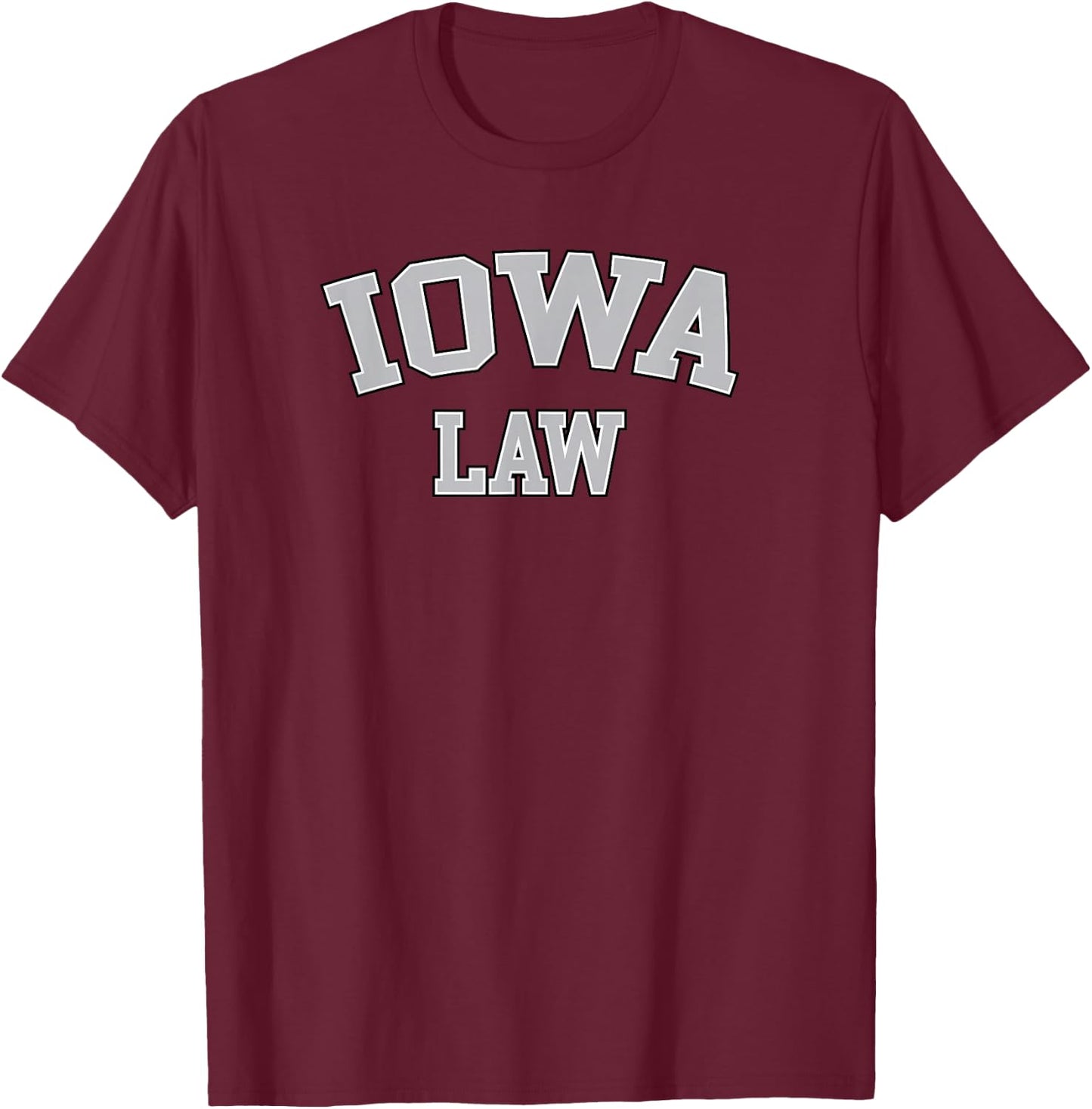 Iowa Lawyer, Attorney Bar Graduate School Law Gift T-Shirt - T-Shirt | Maroon