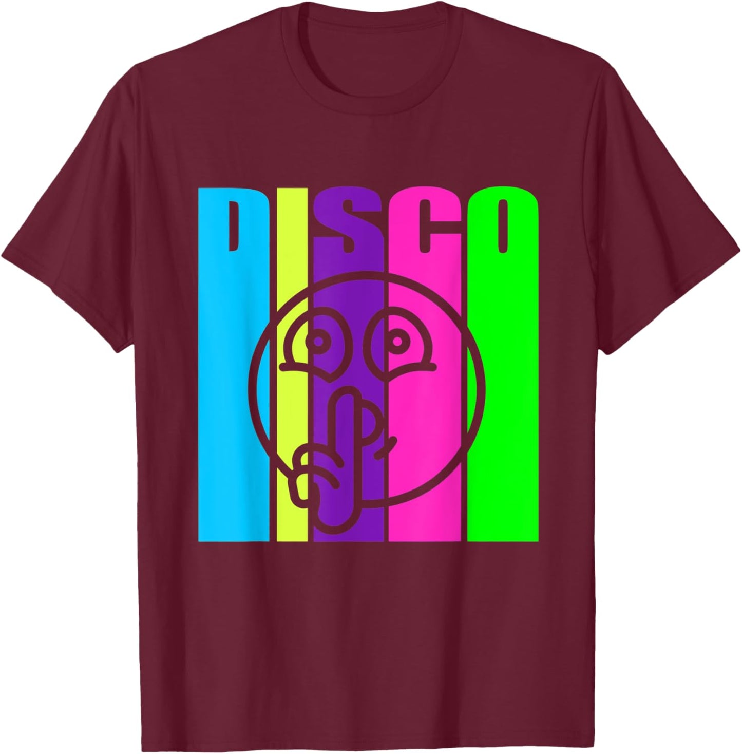 Silent Disco Shh Be Quiet Silhouette Meme Music Dance Lover T-Shirt - T-Shirt | Maroon