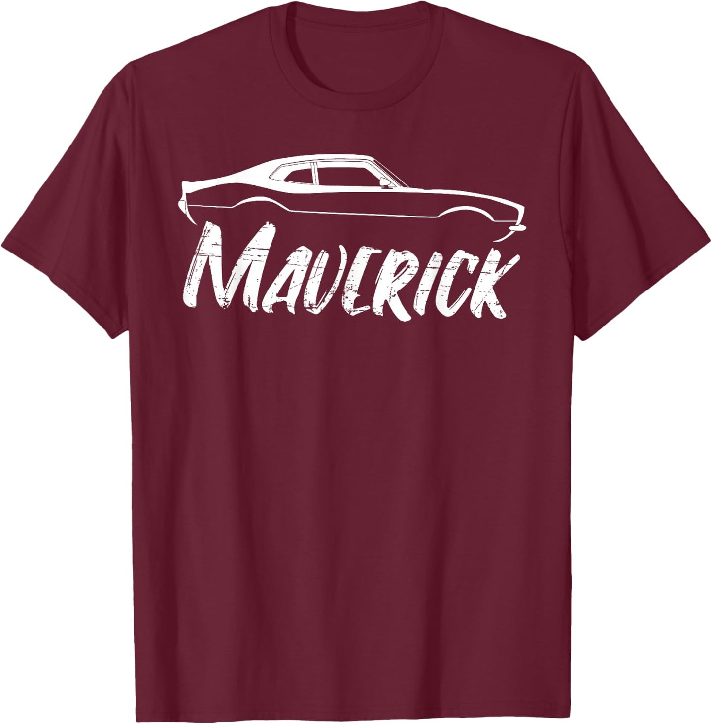 Maverick Grabber American Muscle Car Classic T-Shirt - T-Shirt | Maroon