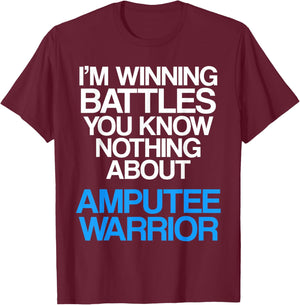 Amputee Humor About Leg Arm Funny Recovery Gifts T-Shirt - T-Shirt | Maroon