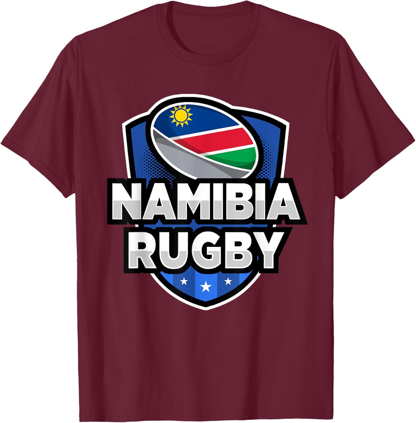 Love Namibia Rugby Namibian Team Jersey T-Shirt - T-Shirt | Maroon