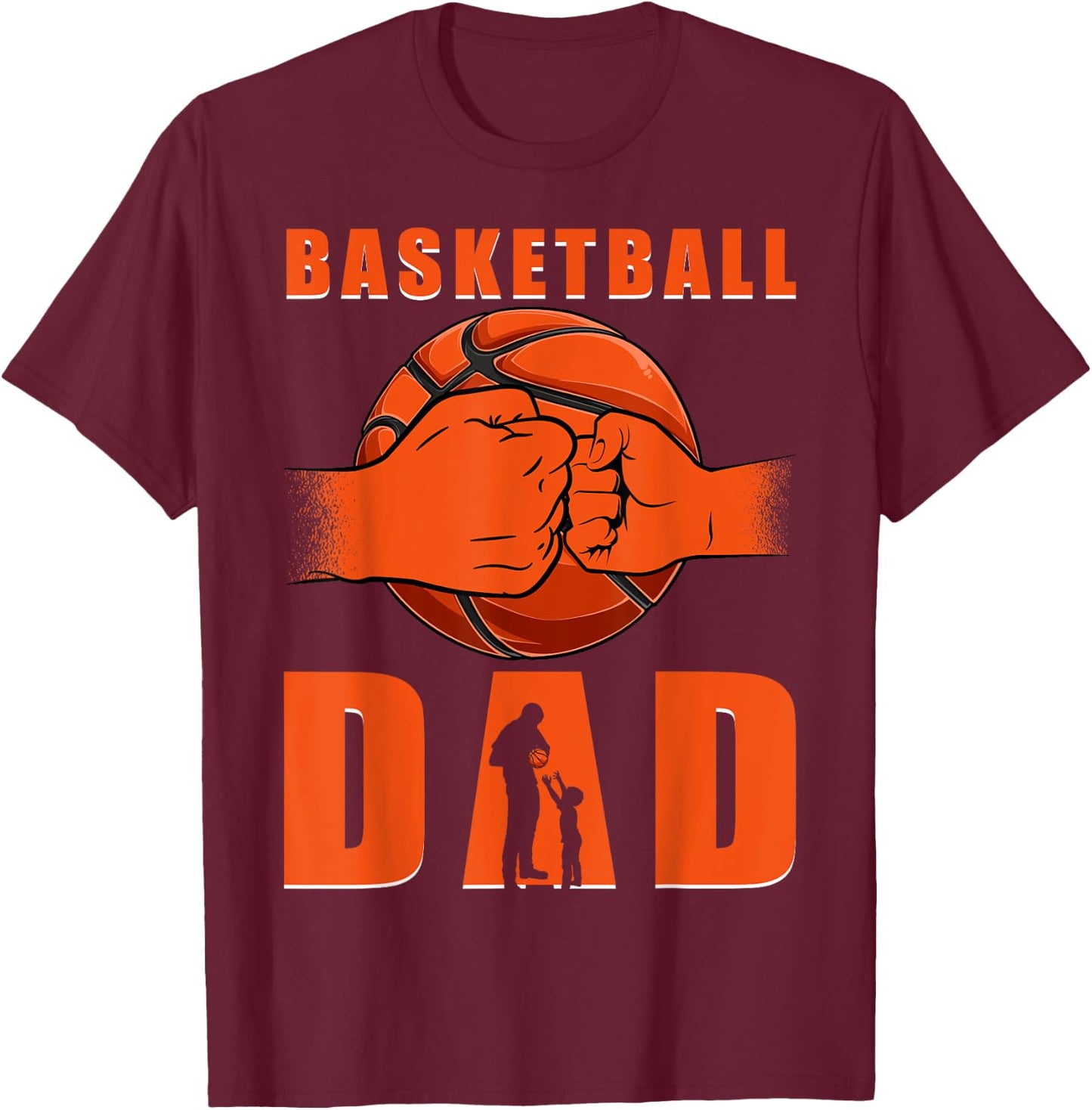 Basketball Dad T-Shirt - T-Shirt | Maroon