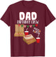 Dad Birthday Crew Pizza Theme Birthday Pizza Lover Party T-Shirt - T-Shirt | Maroon