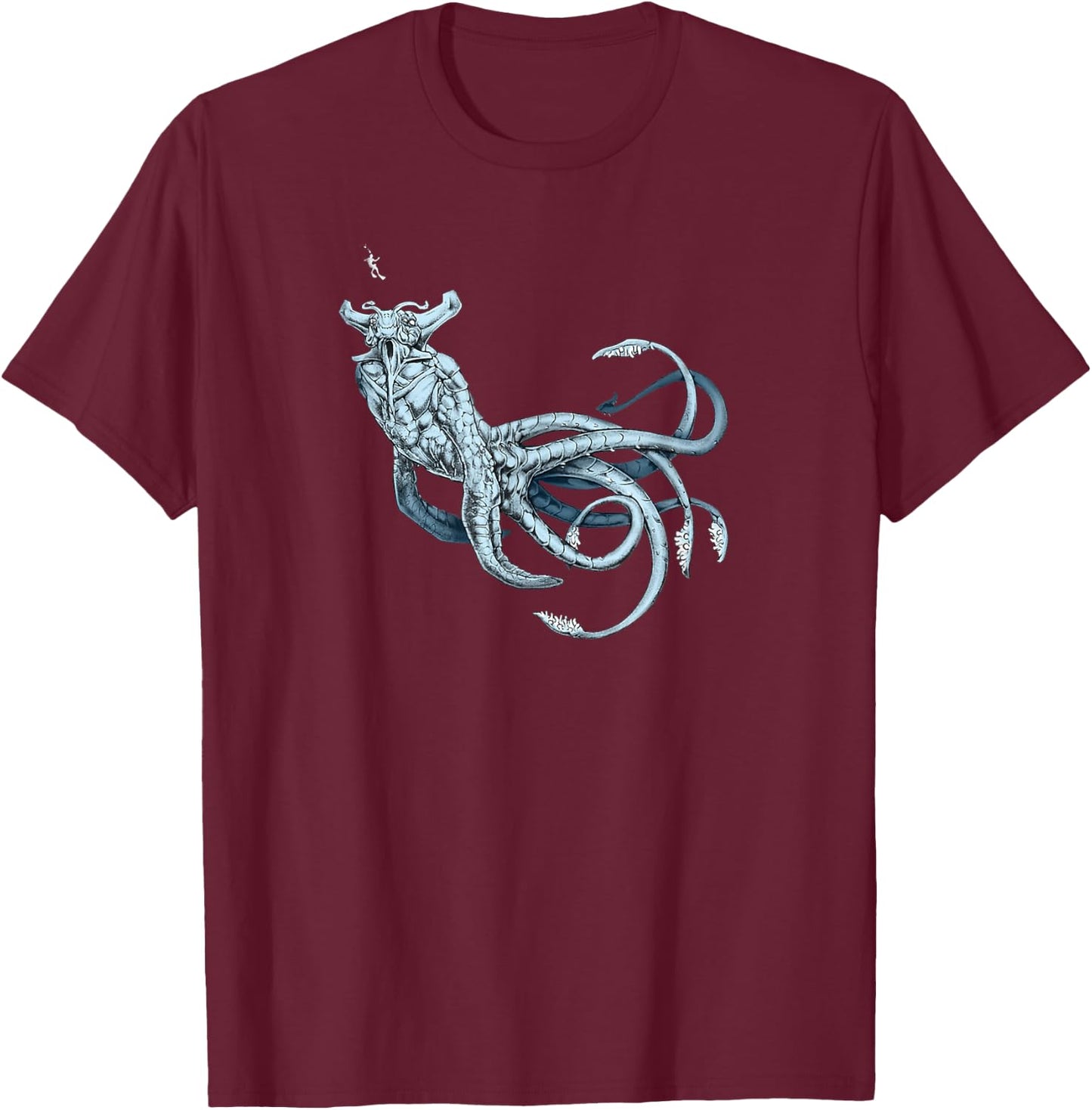 Sea Emperor Transparent T-Shirt - T-Shirt | Maroon