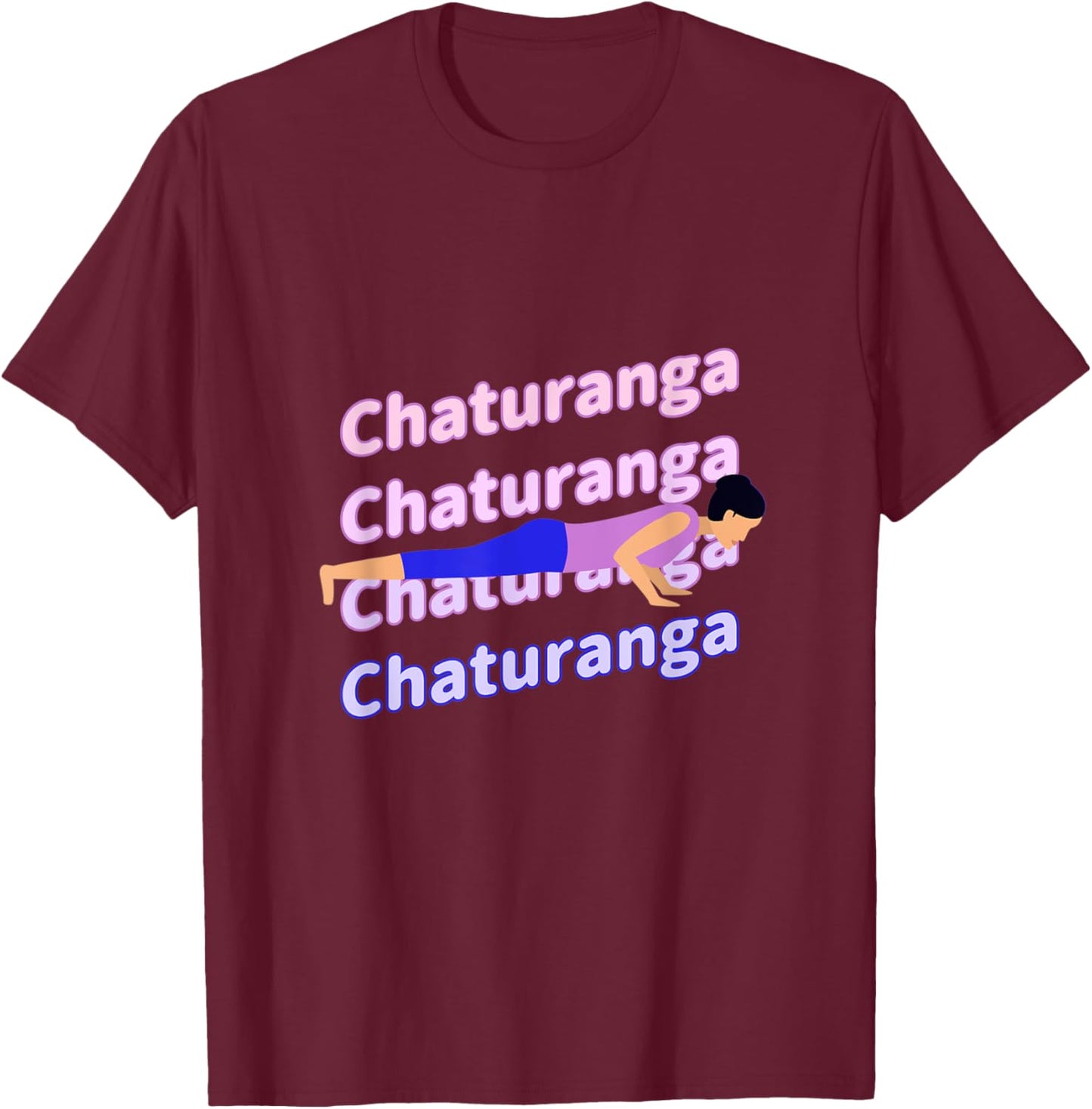 Chaturanga T-Shirt - T-Shirt | Maroon