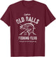 Funny Fishing Birthday Old Balls 's 50th Birthday T-Shirt - T-Shirt | Maroon