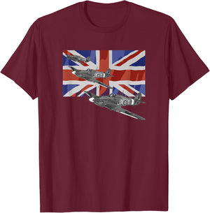 Battle of Britain Battle of England T-Shirt - T-Shirt | Maroon