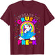 Kids I'm Ready to Crush Pre K Unicorn First Day of PreK Girls T-Shirt - T-Shirt | Maroon