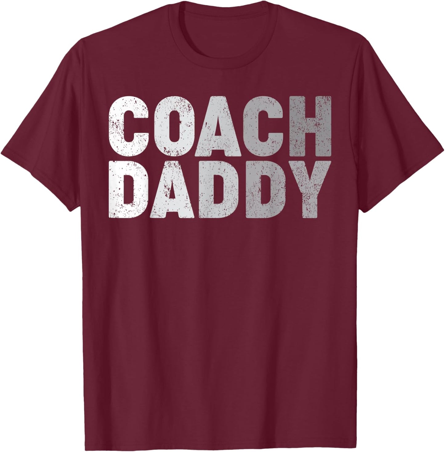 Coach Daddy Soccer Football Basketball Coach Father's Day T-Shirt - T-Shirt | Maroon