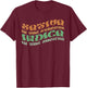 Sativa In The Streets Indica In The Sheets Psychedelic Style T-Shirt - T-Shirt | Maroon
