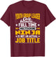 Youth Group Leader Job Title Funny Youth Group Boss Manager T-Shirt - T-Shirt | Maroon