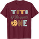 1st Birthday Cookie Aunt Titi of The Sweet One T-Shirt - T-Shirt | Maroon