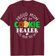 Proud Mom Of A Cookie Dealer I'll Hook You Up T-Shirt - T-Shirt | Maroon