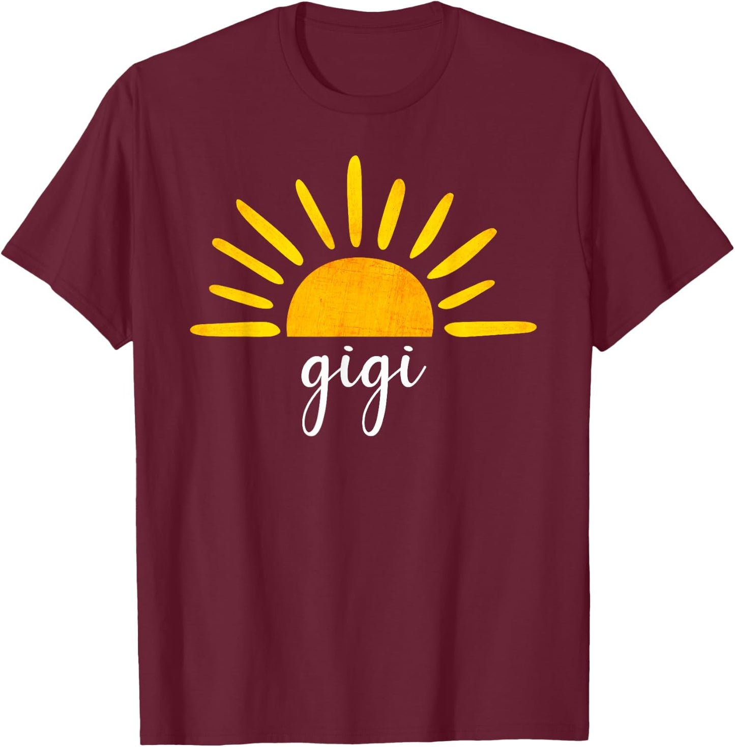 Gigi of The Birthday First Trip Around the Sun Birthday T-Shirt - T-Shirt | Maroon