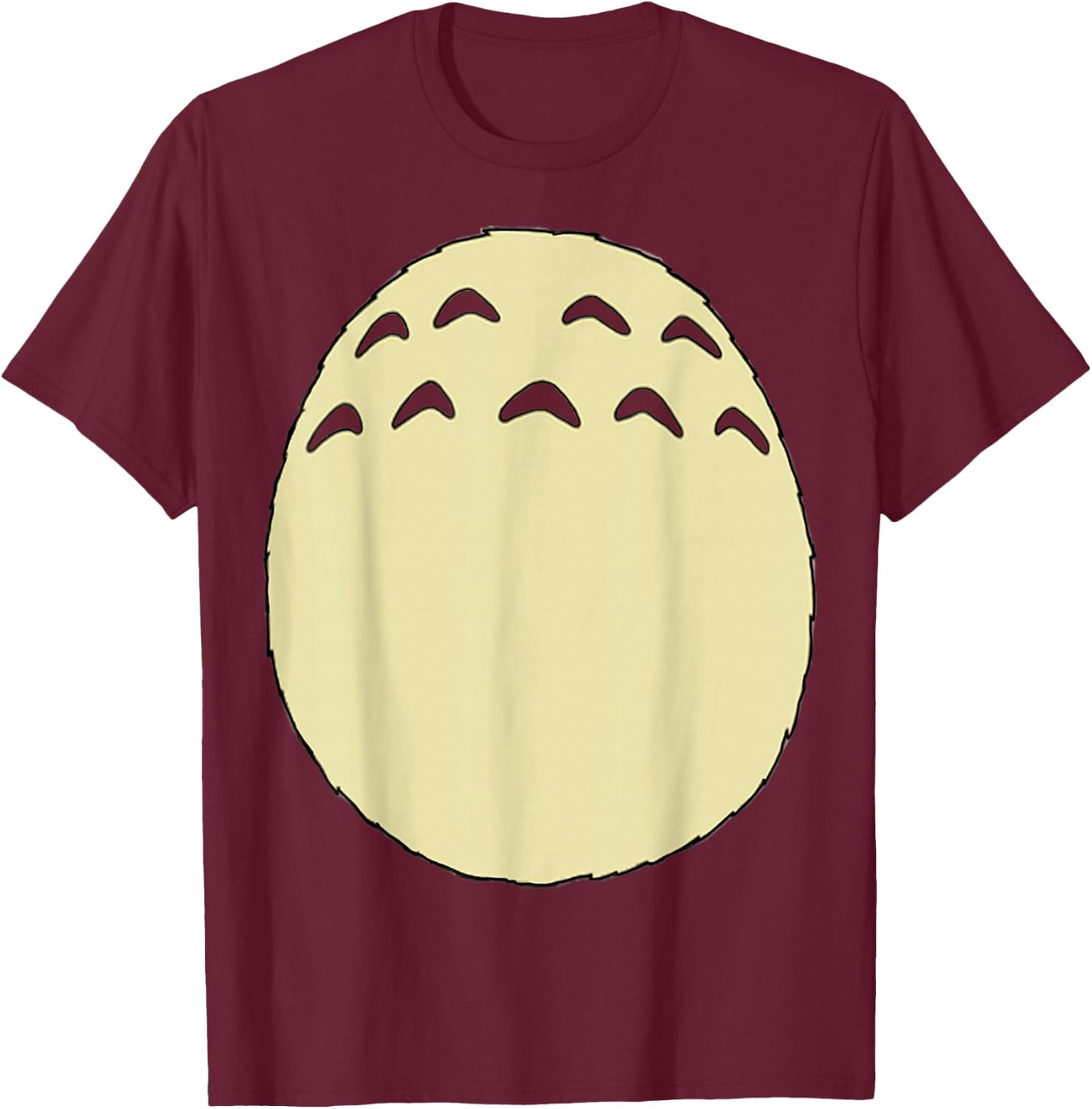 Anime Belly Cute T-Shirt - T-Shirt | Maroon