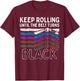 Keep Rolling Until Belt Turns Black Jiu Jitsu BJJ Sport Gift T-Shirt - T-Shirt | Maroon