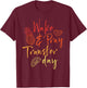 Wake & Pray Transfer Day - Embryo Transfer IVF Pregnancy T-Shirt - T-Shirt | Maroon