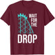 Funny Roller Coaster Designs Kids Boys Girls Amusement Park T-Shirt - T-Shirt | Maroon