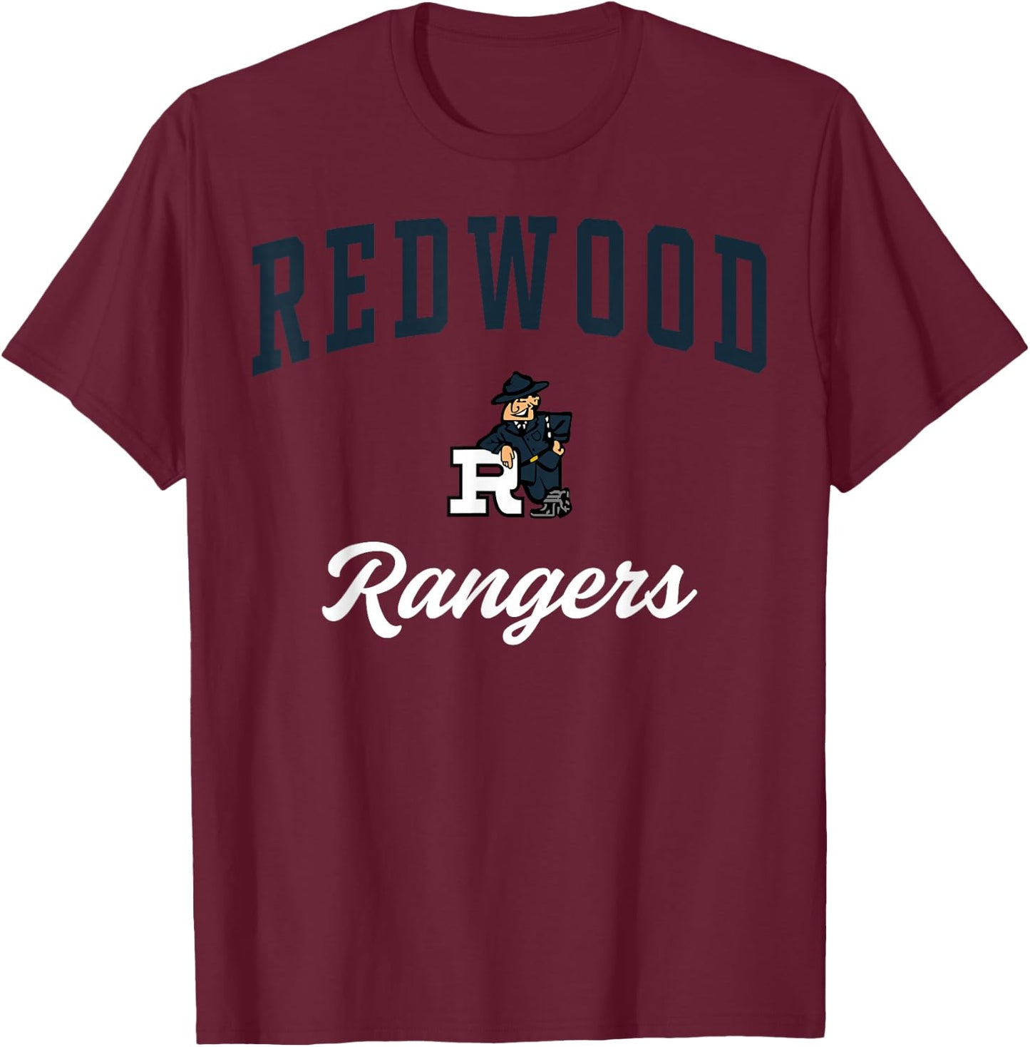 Redwood High School Rangers C3 T-Shirt - T-Shirt | Maroon