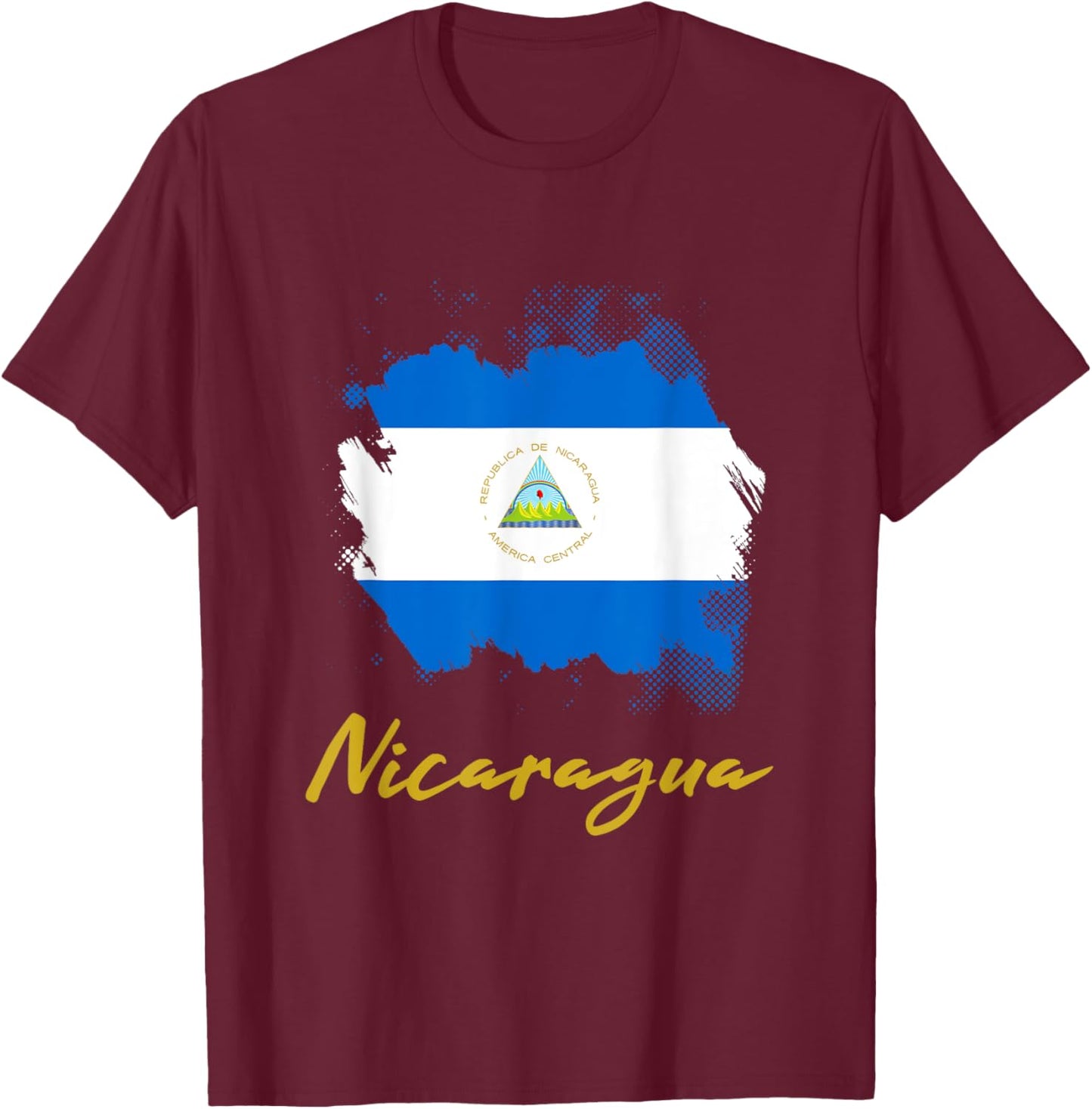 Nicaragua South America Holiday Reminder T-Shirt - T-Shirt | Maroon