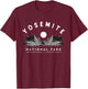 Yosemite National Park Hiking Enthusiasts T-Shirt - T-Shirt | Maroon