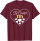 Te Quiero Titi Love Heart Puerto Rican Aunt Mother's Day T-Shirt - T-Shirt | Maroon