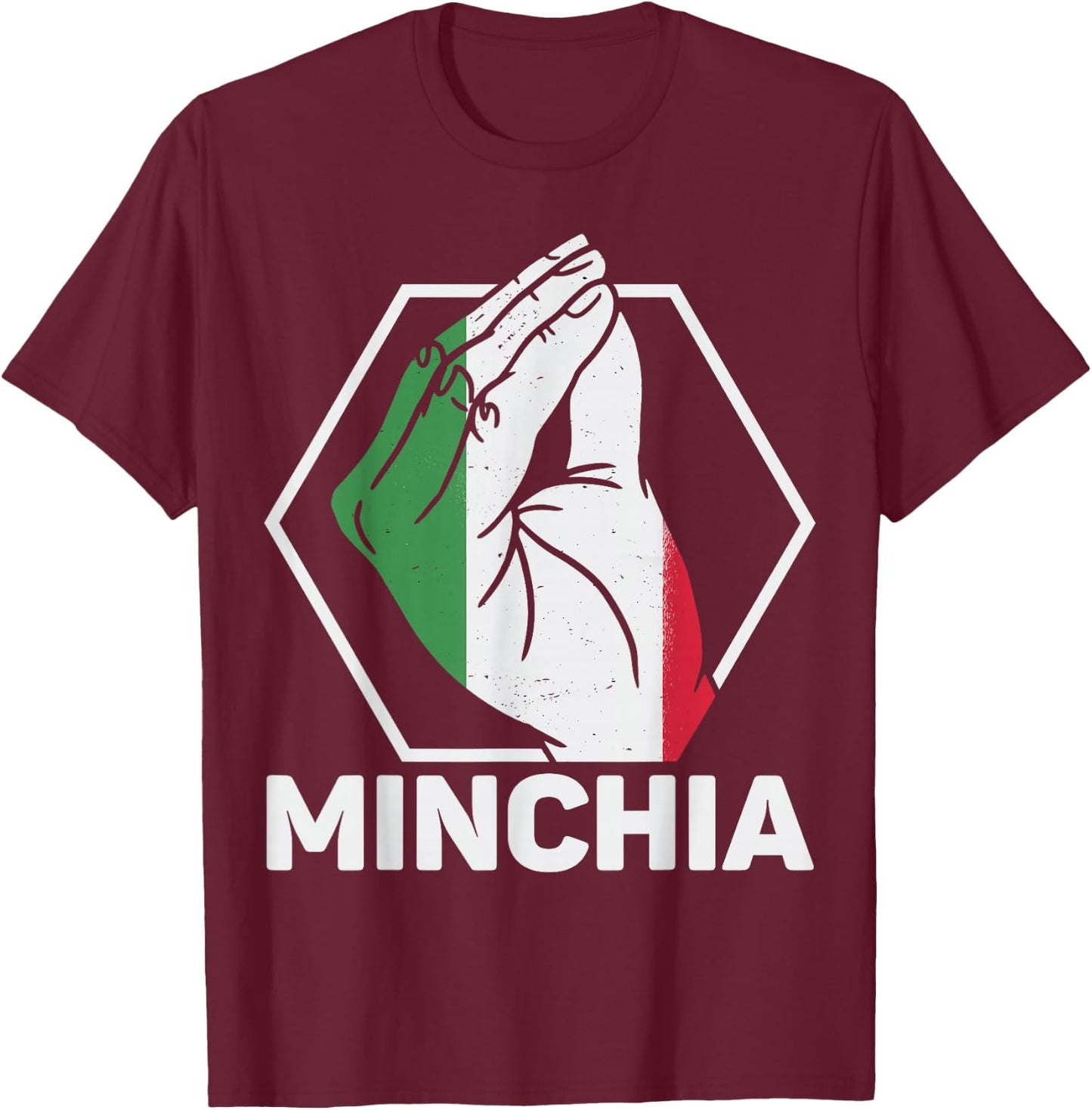 Italy Minichia Funny Quotes Sayings Italian T-Shirt - T-Shirt | Maroon