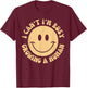 I Can't I'm Busy Growing A Human T-Shirt - T-Shirt | Maroon