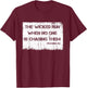 Runner - The Wicked Run When No One Is Chasing Them Proverbs T-Shirt - T-Shirt | Maroon