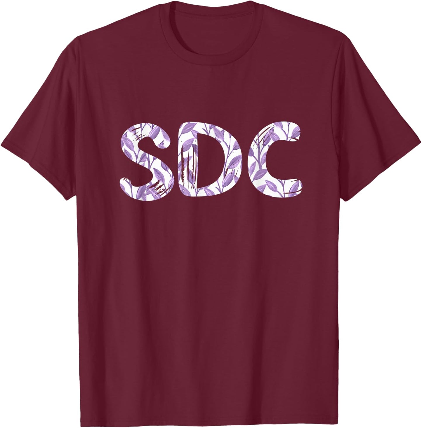 SDC, So damn clutch, so darn cute, monogram, acronym T-Shirt - T-Shirt | Maroon