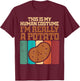 My Human Costume Im A Potato Funny Halloween Men Women Kids T-Shirt - T-Shirt | Maroon