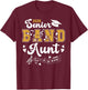 Senior Band Aunt 2026 Senior Marching Band Aunt 2026 T-Shirt - T-Shirt | Maroon