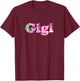 Cute Gigi Madras Plaid for the Southern Preppy Grandma T-Shirt - T-Shirt | Maroon
