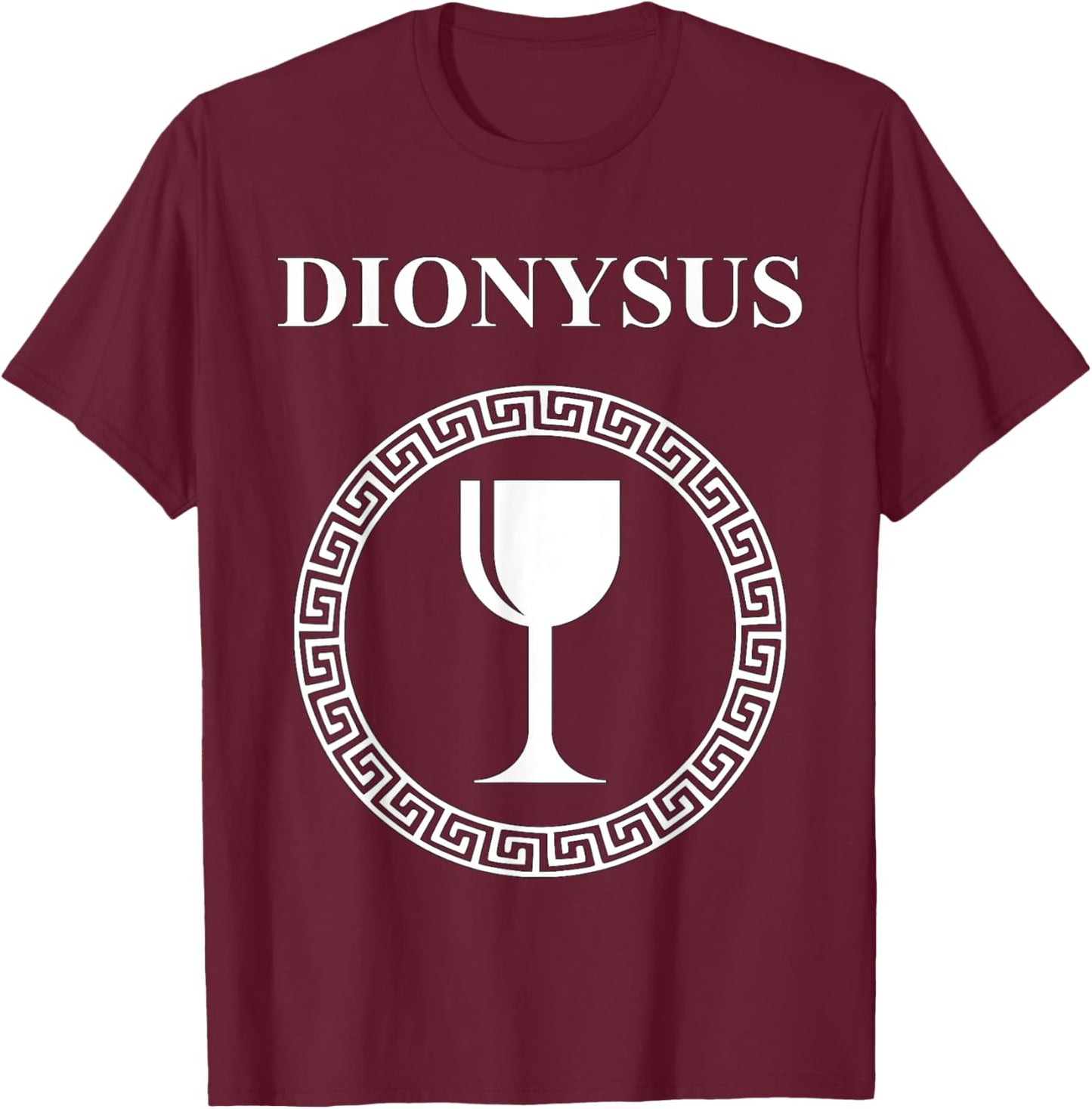 Dionysus Greek God of Festivals, Wine and Parties T-Shirt - T-Shirt | Maroon