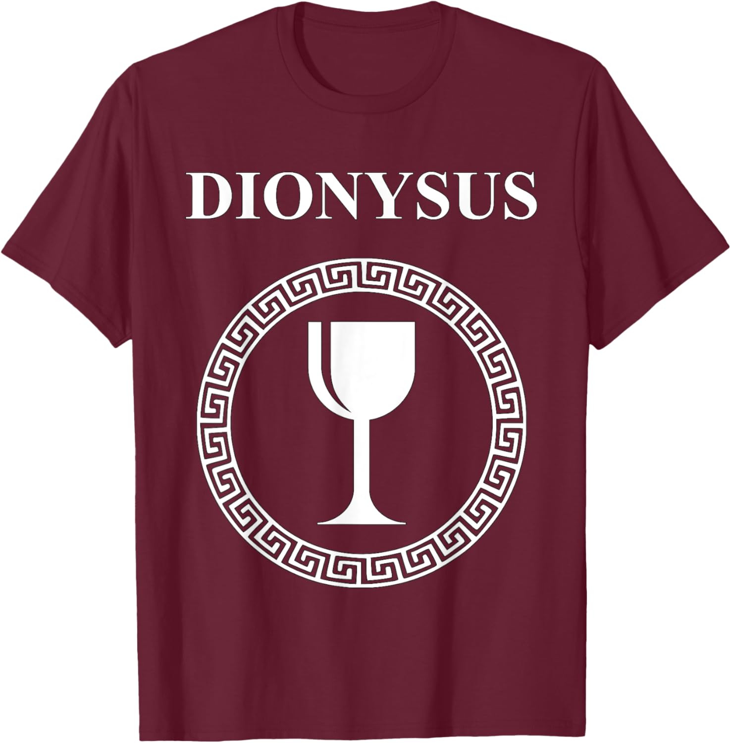 Dionysus Greek God of Festivals, Wine and Parties T-Shirt - T-Shirt | Maroon