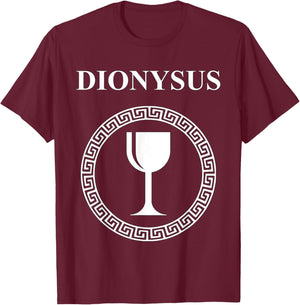 Dionysus Greek God of Festivals, Wine and Parties T-Shirt - T-Shirt | Maroon