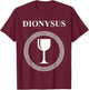 Dionysus Greek God of Festivals, Wine and Parties T-Shirt - T-Shirt | Maroon