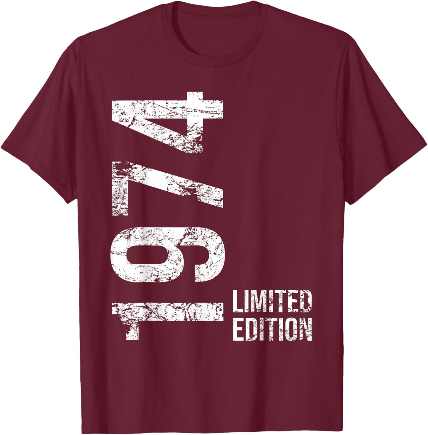51st Birthday 51 Years Old Man Woman Vintage 1974 T-Shirt - T-Shirt | Maroon