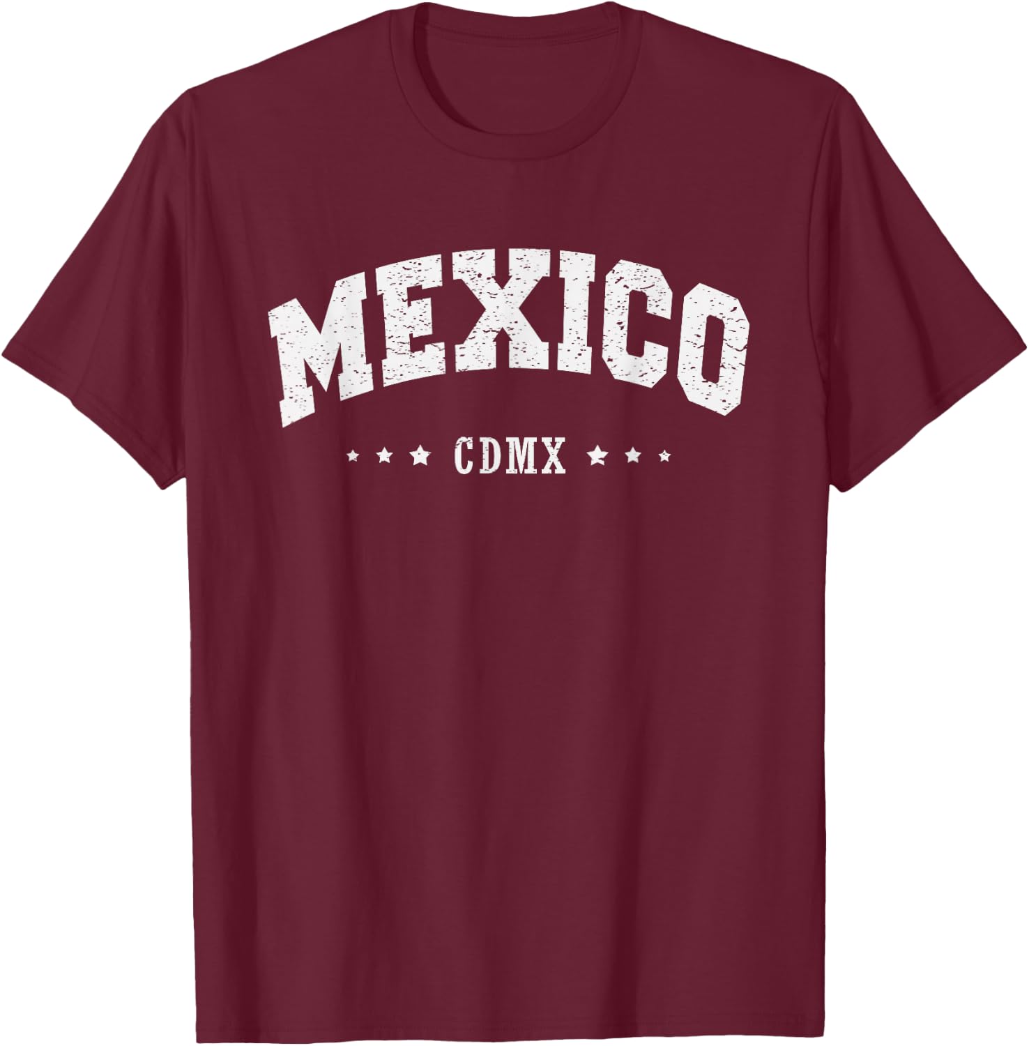 Mexico CDMX Retro Vintage City Gift Men Women Kids T-Shirt - T-Shirt | Maroon
