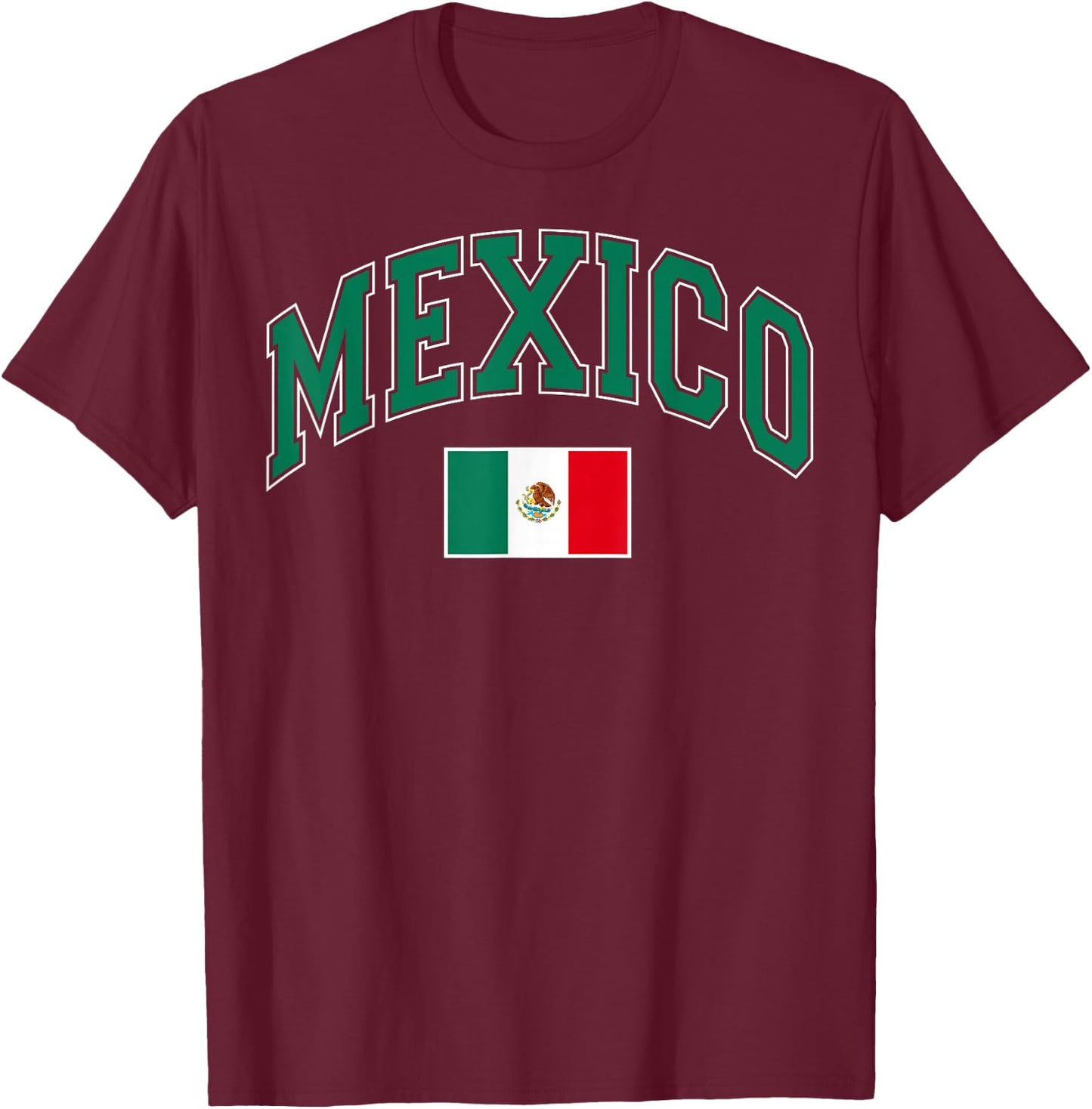Vintage Mexico Flag Pride Mexican Party Fiesta Men Women Kid T-Shirt - T-Shirt | Maroon