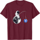Cryptocurrency Talk - Chainlink To The Moon Space Man Merch T-Shirt - T-Shirt | Maroon