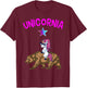 Unicornia Shirt Funny California Unicorn Gift T-Shirt - T-Shirt | Maroon