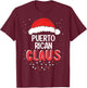 Puerto Rican Santa Claus Christmas Matching Costume T-Shirt - T-Shirt | Maroon